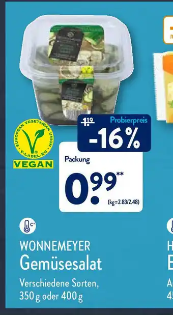 Aldi Nord Wonnemeyer Gemusesalat Angebot