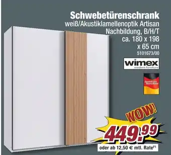 Poco wimex Schwebetürenschrank Angebot