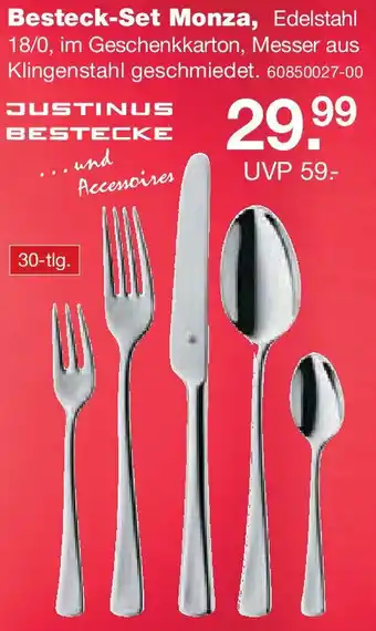 Möbel Schulenburg JUSTINUS BESTECKE Besteck-Set Monza Angebot