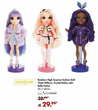 Galeria Rainbow High Surprise Fashion Doll: Violet Willows, Krystal Bailey oder Bella Parker Angebot