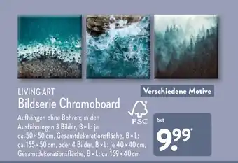 Aldi Nord Living Art Bildserie Chromoboard per set Angebot