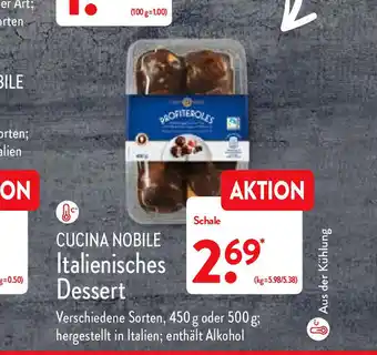 Aldi Nord Cucina Nobile Italienisches Dessert 450g oder 500g Angebot