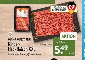 Aldi Nord Meine Metzgerei Rinder Hackfleisch XXL 1kg Packung Angebot