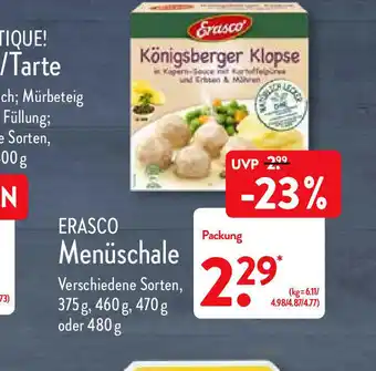 Aldi Nord Erasco Menuschale Angebot