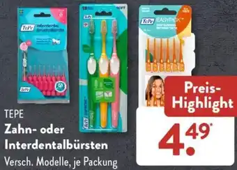 Aldi Süd TEPE Zahn oder Interdentalbürsten Angebot