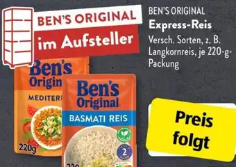 Aldi Süd BEN'S ORIGINAL Express-Reis 220 g Packung Angebot