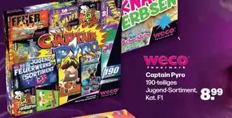 Handelshof weco feuerwerk Captain Pyro 190-teiliges Jugend-Sortiment Angebot