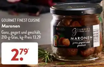 Aldi Süd GOURMET FINEST CUISINE Maronen 210 g Glas Angebot