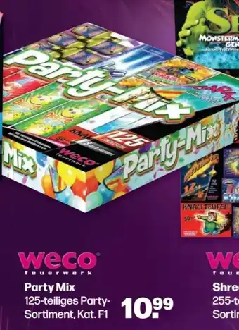 Handelshof weco feuerwerk Party Mix 125-teiliges Angebot