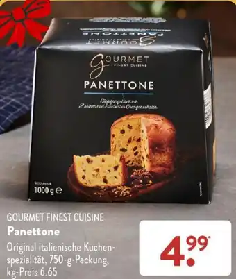 Aldi Süd GOURMET FINEST CUISINE Panettone 750 g Packung Angebot