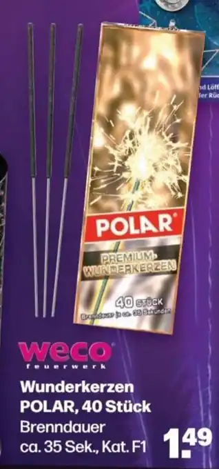 Handelshof weco feuerwerk Wunderkerzen POLAR, 40 Stück Angebot