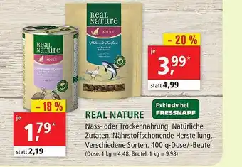 Fressnapf Real Nature Angebot