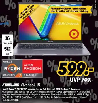 MEDIMAX ASUS Vivobook 15 Angebot