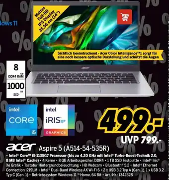 MEDIMAX acer Aspire 5 (A514-54-535R) Angebot