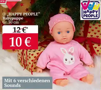 Woolworth HAPPY PEOPLE Babypuppe Gr. 30 cm Angebot