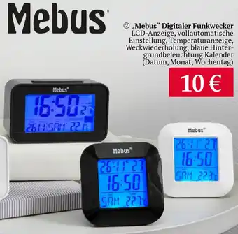 Woolworth Mebus Digitaler Funkwecker Angebot