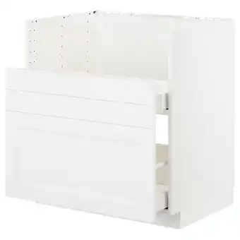 IKEA Metod unterschr f bredsjön spü/2 fr/2 sch, weiß/axstad matt weiß, 80x60 cm Angebot