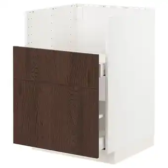 IKEA Metod / maximera unterschr f bredsjön spü/2 fr/2 sch, weiß/sinarp braun, 60x60 cm Angebot