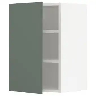 IKEA Metod wandschrank mit böden, weiß/bodarp graugrün, 40x60 cm Angebot