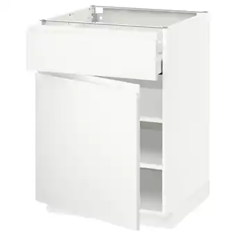 IKEA Metod / maximera unterschrank mit schublade/tür, weiß/voxtorp matt weiß, 60x60 cm Angebot