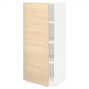 IKEA Metod hochschrank mit einlegeböden, weiß/askersund eschenachbildung hell, 60x60x140 cm Angebot