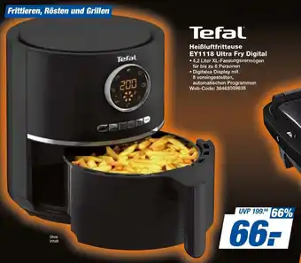 expert Techno Land Tefal Heißluftfritteuse EY1118 Ultra Fry Digital Angebot