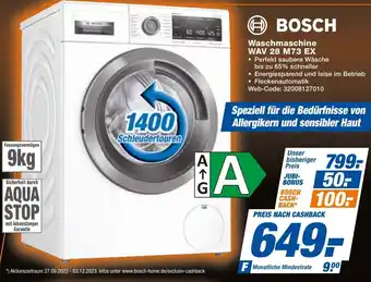 expert Techno Land BOSCH Waschmaschine WAV 28 M73 EX Angebot