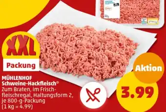 PENNY MÜHLENHOF Schweine-Hackfleisch 800 g Packung Angebot