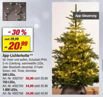 toom Baumarkt App-Lichterkette Angebot