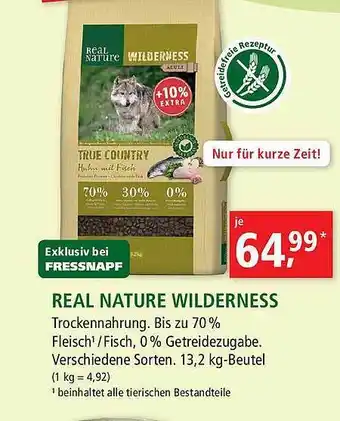 Fressnapf Real Nature Wilderness Angebot
