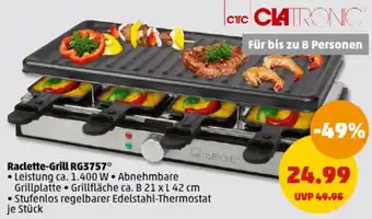 PENNY Clatronic Raclette-Grill RG3757 Angebot