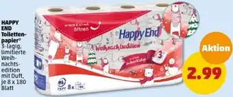 PENNY HAPPY END Toilettenpapier 8x180 Blatt Angebot