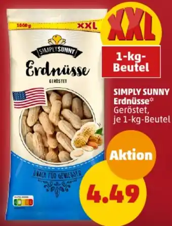 PENNY SIMPLY SUNNY Erdnüsse 1 kg Beutel Angebot