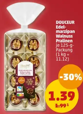 PENNY DOUCEUR Edelmarzipan Walnuss Pralinen 125 g Packung Angebot