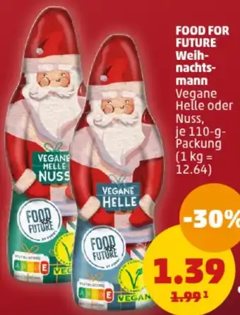 PENNY FOOD FOR FUTURE Weihnachtsmann 110 g Packung Angebot