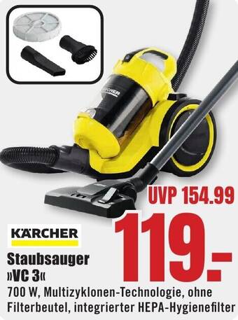B1 Discount Baumarkt KÄRCHER Staubsauger VC 3 Angebot