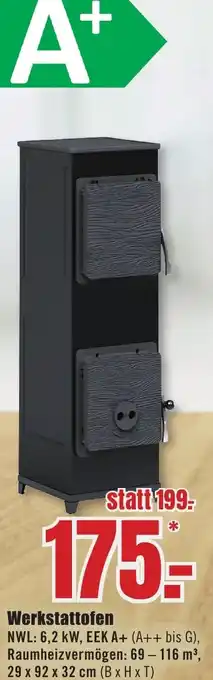 B1 Discount Baumarkt Werkstattofen Angebot