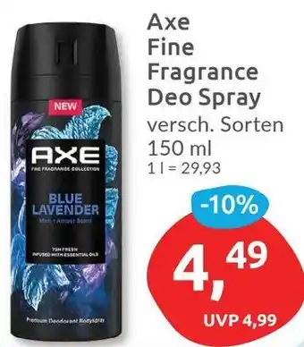 Budni Axe Fine Fragrance Deo Spray 150 ml Angebot