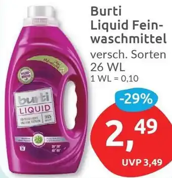 Budni Burti Liquid Feinwaschmittel 26 WL Angebot