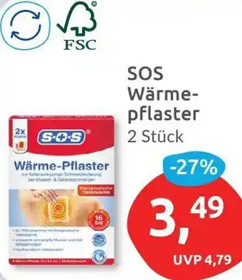 Budni SOS Wärmepflaster 2 Stück Angebot