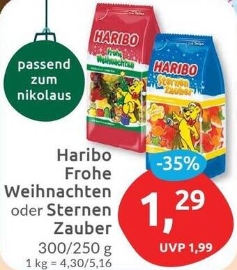 Budni Haribo Frohe Weihnachten oder Sternen Zauber 300/250 g Angebot