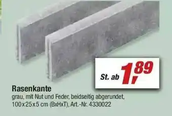 toom Baumarkt Rasenkante Angebot