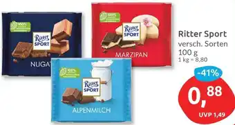 Budni Ritter Sport 100 g Angebot