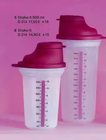 Tupperware Shake-it Angebot