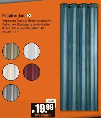 V Baumarkt Fertigdeko ,,Lino" Angebot