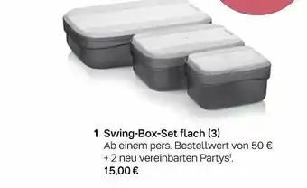 Tupperware Swing-box-set Flach (3) Angebot