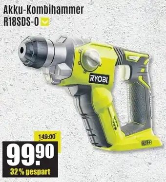 V Baumarkt RYOBI Akku-Kombihammer R18SDS-0 Angebot