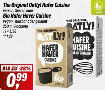 Simmel The Original Oatly! Hafer Cuisine oder Bio Hafer Haver Cuisine 250 ml Packung Angebot