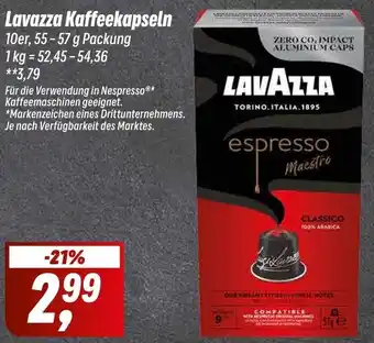 Simmel Lavazza Kaffeekapseln 10er, 55-57 g Packung Angebot