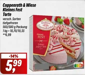 Simmel Coppenrath & Wiese Kleines Fest Torte 560/580 g Packung Angebot